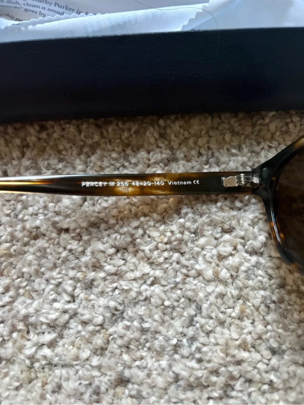NEW Warby Parker Percey Sunglasses Striped Sassafras Tortoise Brown Medium